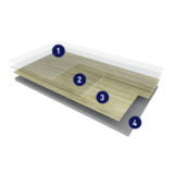 Budowa paneli winylowych LVT - zdjęcie producenta Gerflor